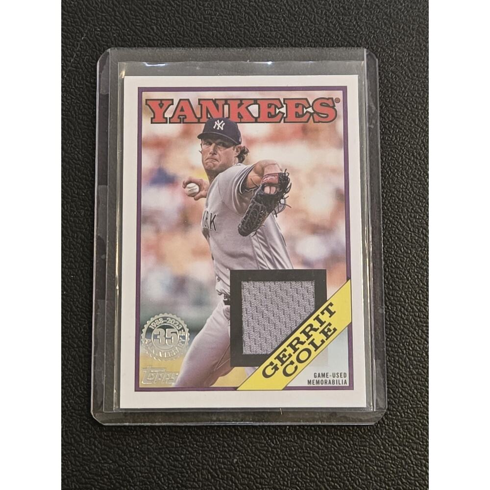 2023 Topps #88R-GC Gerrit Cole 1988 Topps Baseball 35th Anniversary Relics